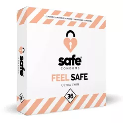SAFE Feel Safe - vékony óvszer (36 db) - Bio és natúr intim termékek