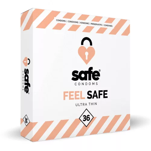 SAFE Feel Safe - vékony óvszer (36 db) - Bio és natúr intim termékek