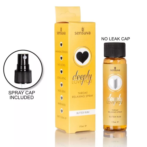 Sensuva - torok nyugtató spray - rum-vanília (30 ml) - Bio és natúr intim termékek