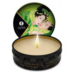 Shunga - masszázsgyertya - zöld tea (30 ml) - Bio és natúr intim termékek