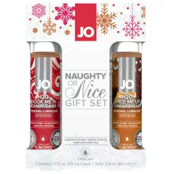 System JO Naughty - pikáns ünnepi vízbázisú síkosító szett (2x30 ml) - Bio és natúr intim termékek