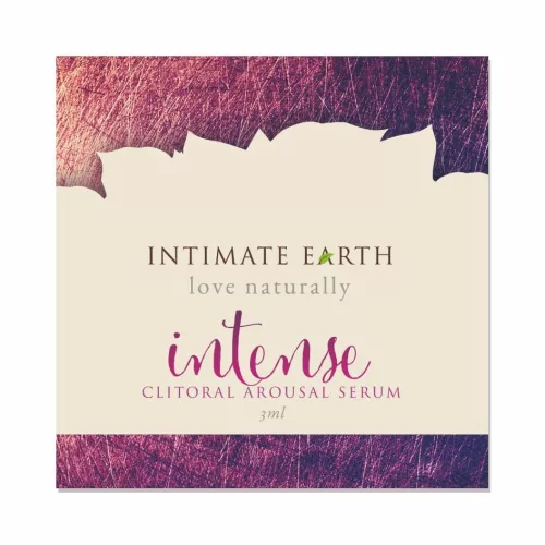 Intimate Earth Intense - intim gél nőknek (3ml) - Bio és natúr intim termékek