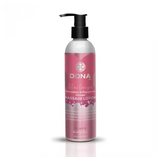 DONA Flirty Blushing Berry - illatos masszázs krémgél (235ml) - Bio és natúr intim termékek