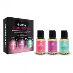 DONA Scented - mini illatos masszázsolaj szett (3 x 30 ml) - Bio és natúr intim termékek