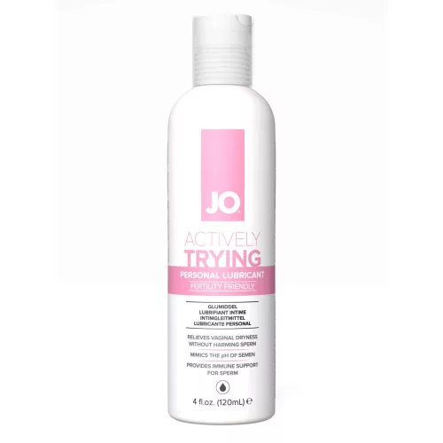 System JO Actively Trying - spermiumbarát síkosító (120 ml) - Bio és natúr intim termékek