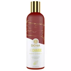 Dona Recharge - vegán masszázsolaj - citromfű-gyömbér (120 ml) - Bio és natúr intim termékek