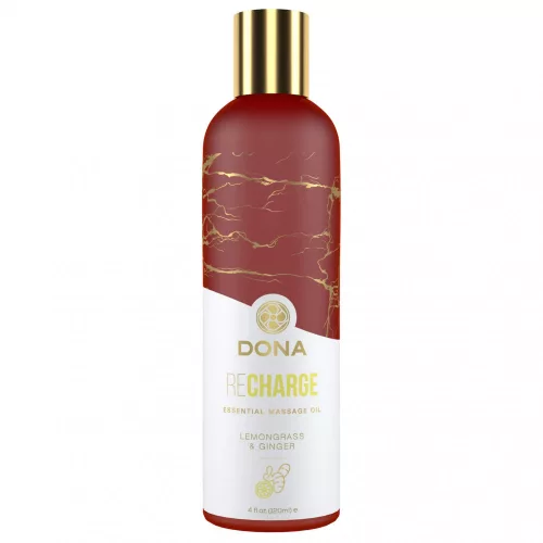 Dona Recharge - vegán masszázsolaj - citromfű-gyömbér (120 ml) - Bio és natúr intim termékek
