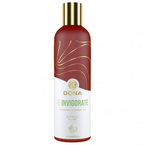Dona Reinvigorate - vegán masszázsolaj - kókusz-lime (120 ml)