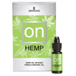 Sensuva Hemp - bizsergető intim olaj nőknek (5ml) - Bio és natúr intim termékek