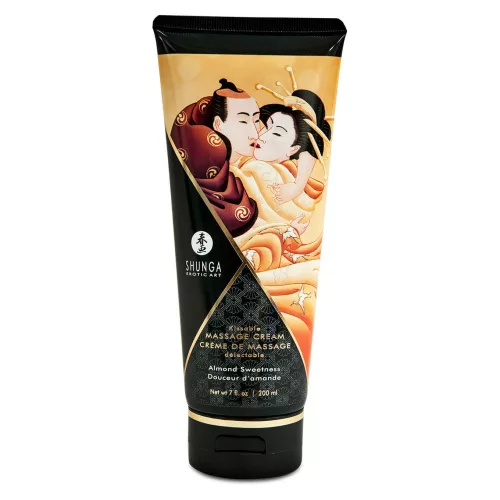 Shunga - masszázs krém - édes mandula (200 ml) - Bio és natúr intim termékek