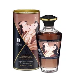 Shunga - melegítő hatású masszázsolaj - csokoládé (100ml) - Bio és natúr intim termékek