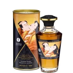 Shunga - melegítő hatású masszázsolaj - karamell (100ml) - Bio és natúr intim termékek