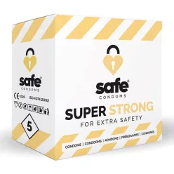 SAFE Super Strong - extra erős óvszer (5db) - Bio és natúr intim termékek