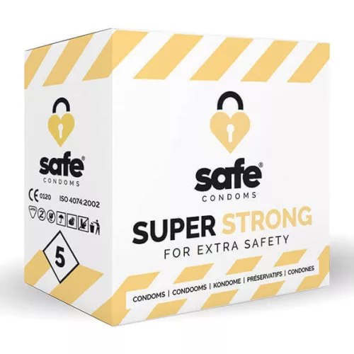 SAFE Super Strong - extra erős óvszer (5db) - Bio és natúr intim termékek