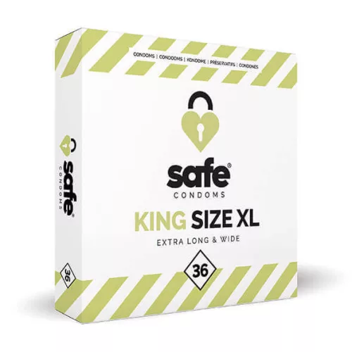 SAFE King Size XL - extra nagy óvszer (36 db) - Bio és natúr intim termékek