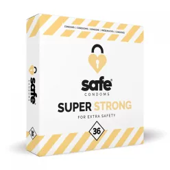 SAFE Super Strong - extra erős óvszer (36 db) - Bio és natúr intim termékek