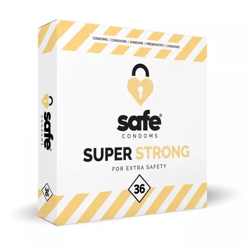 SAFE Super Strong - extra erős óvszer (36 db) - Bio és natúr intim termékek