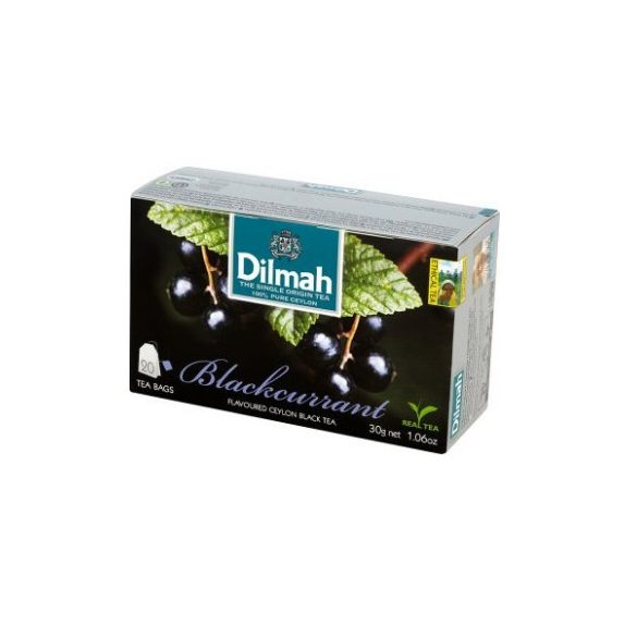 Dilmah blackcurrant aromás fekete tea aromazáró dobozban 30 g