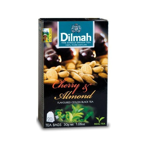 DILMAH FEKETE TEA CSERESZ&MANDULA 20DB