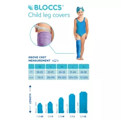 Bloccs (Coolmax) Hungary Gipszvédő Gyermek láb L - 
