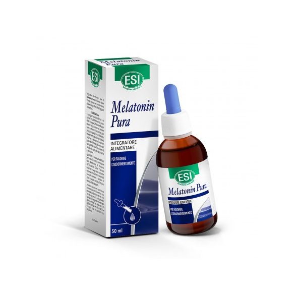 ESI® Melatonin Pura csepp - 50 adagos folyékony vegán formula, vérnarancs ízben 50 ml