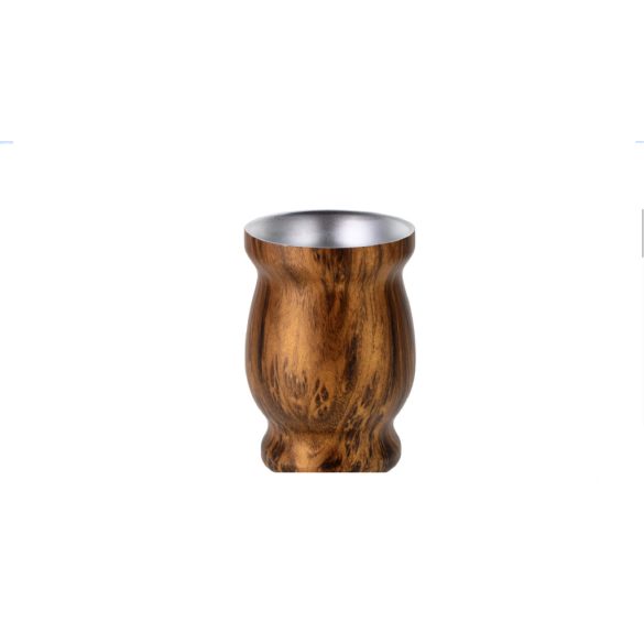 MATEO Rozsdamentes Mate tök - 240ml, fa mintás