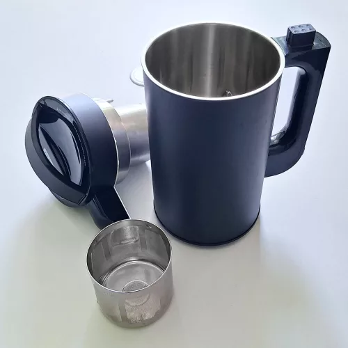 Vegital Smile Max Black, szűrőkosaras növényi italkészítő gép, 1.5L