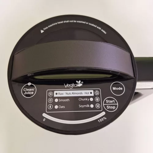 Vegital Smile Max Black, szűrőkosaras növényi italkészítő gép, 1.5L