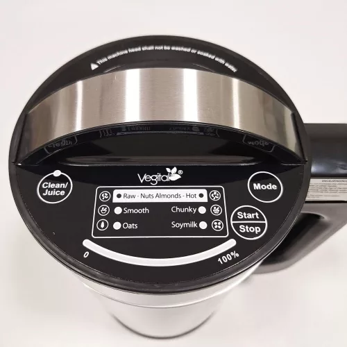 Vegital Smile Max Inox, szűrőkosaras növényi italkészítő gép, 1.5L