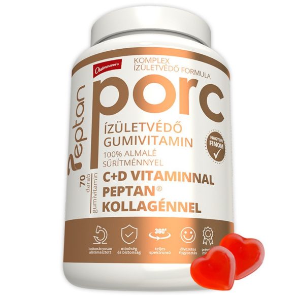 PEPTAN PORC ízületvédő gumivitamin (70db) PEPTAN kollagénnel – több, mint 1 havi adag