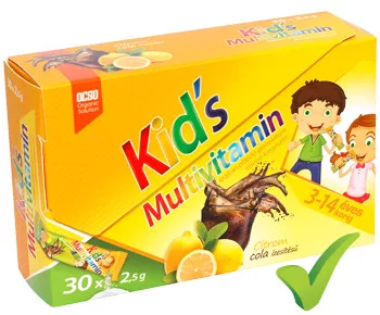OCSO Kid's Multivitamin granulátum citrom-cola ízű 30x2,5gr - Bio és natúr étrendkiegészítők