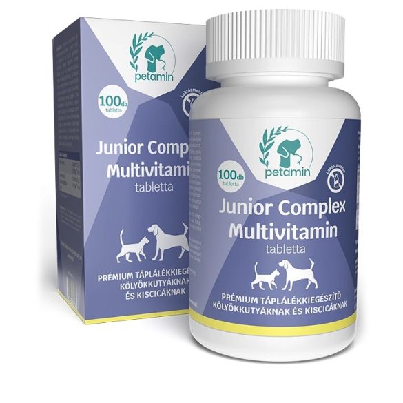 Petamin Junior Complex kutyának, macskának Multivitamin tabletta 100 db