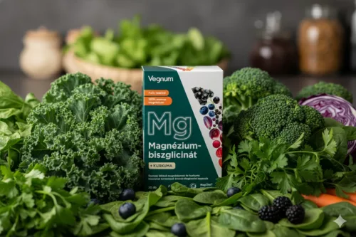 Vegnum magnézium-biszglicinát + kurkuma 30 db - Bio és natúr étrendkiegészítők