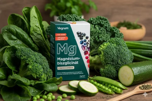 Vegnum magnézium-biszglicinát + ashwagandha 30 db - Bio és natúr étrendkiegészítők