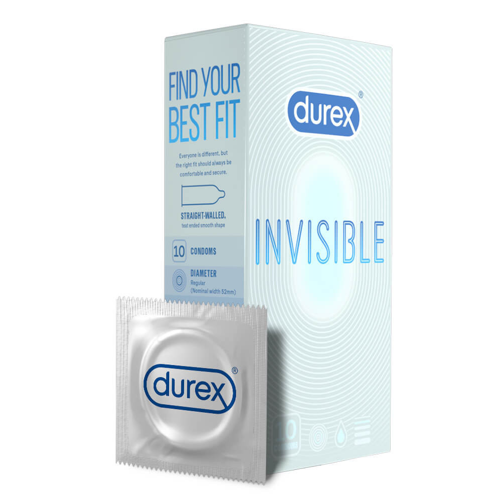 Durex Invisible Extra Sensitive - vékony, extra szenzitív óvszer (10db) - termék 2. képe