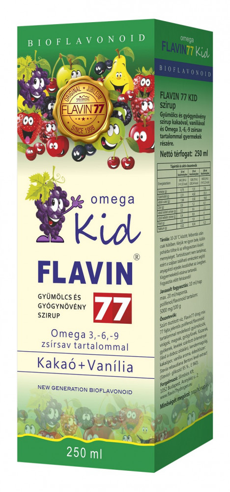 Flavin77 Omega Kid szirup 250ml (green)