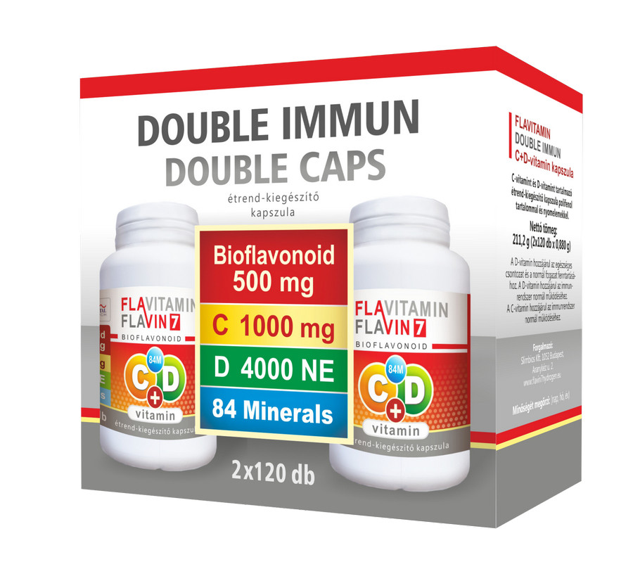 Flavitamin Double Immun C+D vitamin 2x120 kapszula