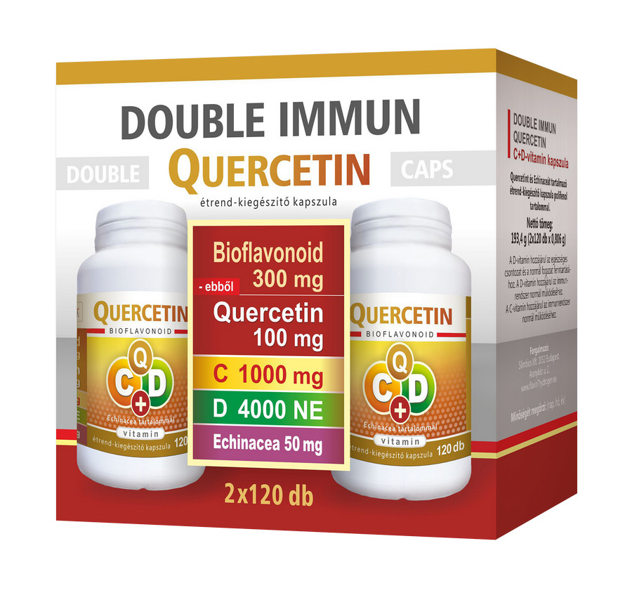 Vita Crystal Double Immun Quercetin C+D vitamin Echinacea 2x120 kapszula