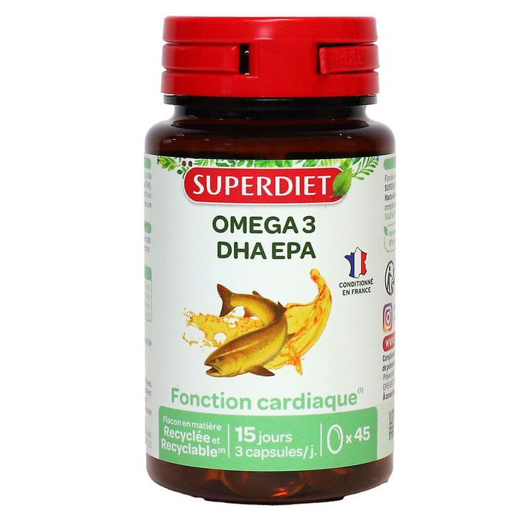 SUPERDIET KAPSZULA OMEGA 3 DHA EPA SZÍV