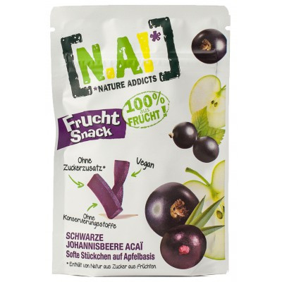 N.A! Ovocné tyčinky Frucht Snack Jablko-Čierne ríbezle-Acai (35g)