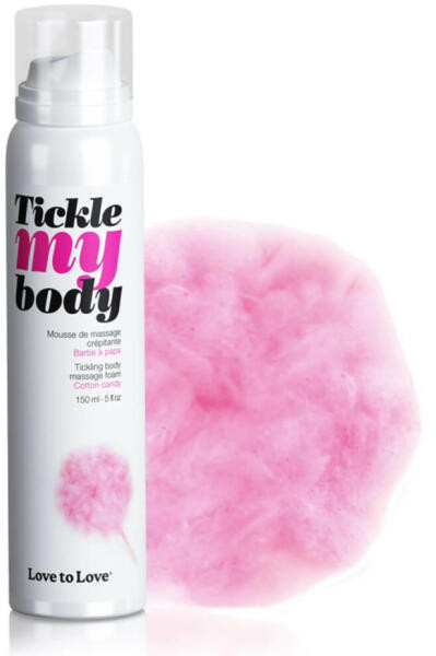 Tickle my body - masszázs hab - vattacukor (150ml)