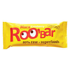 Roobar 80% raw bio gyümölcsszelet maca-vörösáfonya 30 g