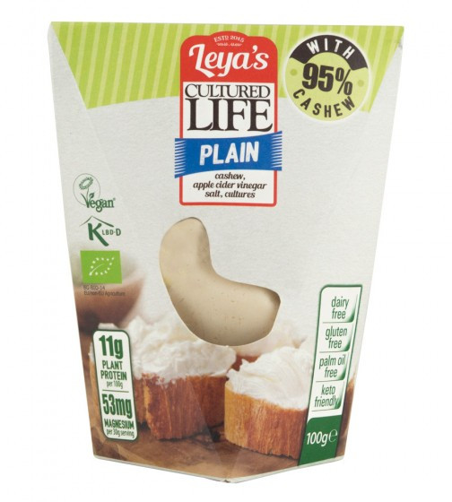 Leya's Vegán Bio Kesudiótömb Natúr 100 g