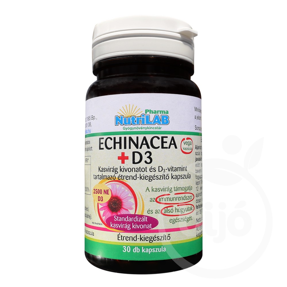 NUTRILAB ECHINACEA+D3 KAPSZULA 30 DB