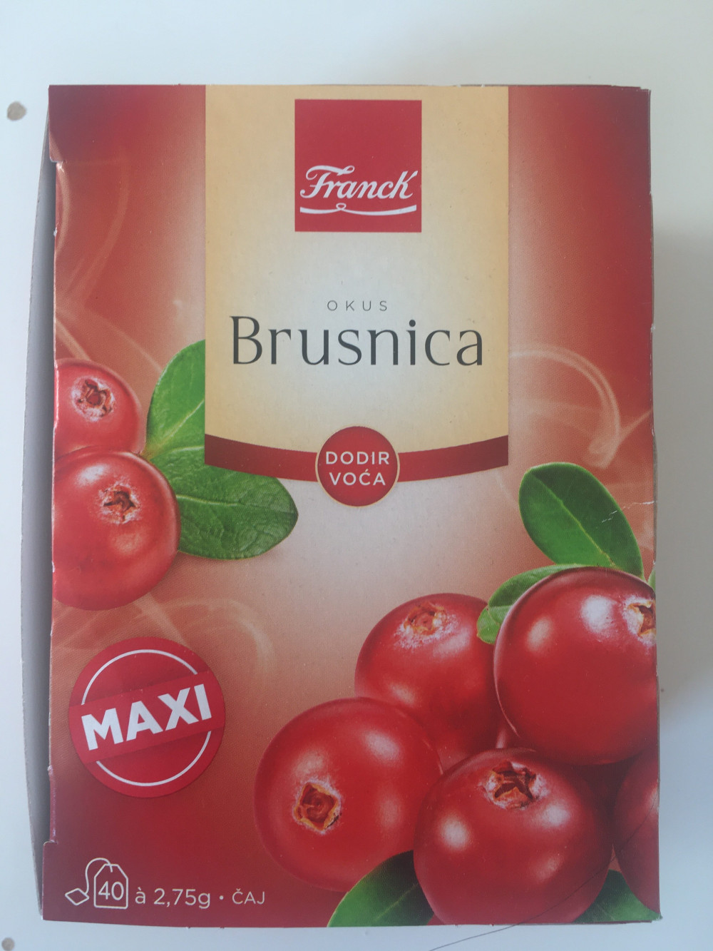 Franck tea vörös áfonya maxi 40x2,75 g 110 g akciós termékkép 1