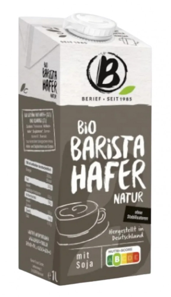 BERIEF BIO ORG. ZABITAL BARISTA 1000ML akciós termékkép 1