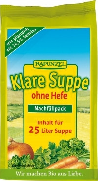 Rapunzel bio erőlevespor élesztő nélküli utántöltő 500 g