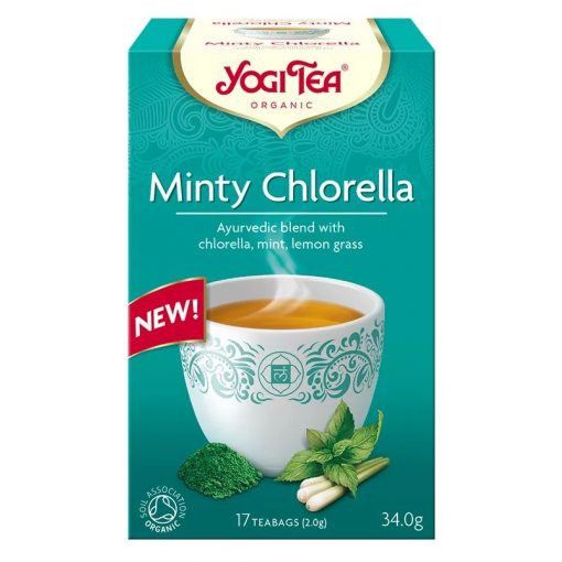 Yogi bio tea mentás tea chlorella algával 17 db 34 g akciós termékkép 1