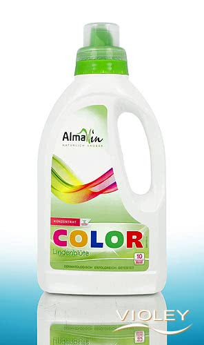 AlmaWin COLOR Folyékony mosószer koncentrátum színes ruhákhoz hársfavirág kivonattal - 10 mosásra 750ml