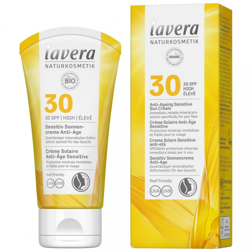 Lavera bio sun napvédő krém öregedésgátló spf30 50 ml akciós termékkép 1